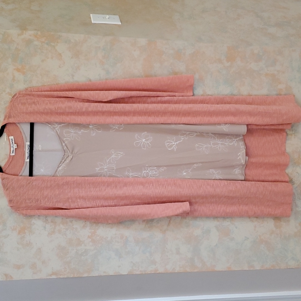 Wallflower 2PC Hacci Top Dress Set